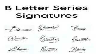 B Letter Series Signature Style #viral video #trending #viralvideos #signature #akashlogomaker
