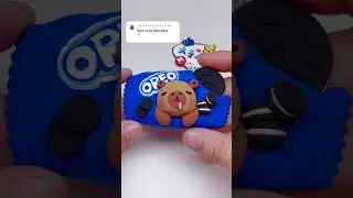 Capybara Oreo 🧲 #clay #clayart #capybara #shots