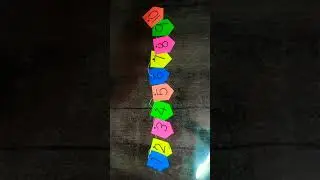 Гирлянда из цифр своими руками/как сделать гирлянду из цифр для детей#сделайсам#креативныеидеи#шо...