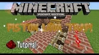 MCPE Tutorial | HOW TO BUILD A PISTON LAVA TRAP!