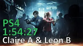 Resident Evil 2: Claire A & Leon B (Hardcore) TRUE ENDING (Console World Record) - 1:54:27 IGT
