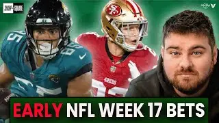 EARLY NFL WEEK 17 BETS & PREDICTIONS - Bears-49ers, Chargers-Texans, Packers-Ravens, Colts-Jaguars