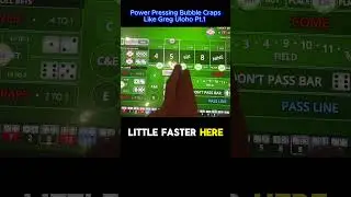 Power Pressing Bubble Craps Like Greg Uloho Pt. 1:  #casino #crapsstrategy #casinogame #crapsgame