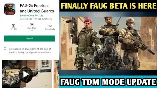 FINALLY FAUG GAME BETA VERSION IS HERE ! FAUG TDM MODE UDATE ! TRIZEN GAMING
