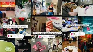 6 pics to say goodbye to January 3 add yours Story Template | Viral add yours sticker | trending now