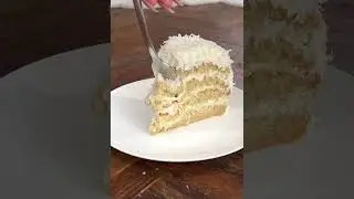 Gluten Free Coconut Cake with Toasted Cream Cheese Frosting