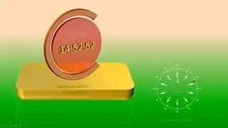 MatsClock 120077 - Free PPT Digital Clock PowerPoint Slide