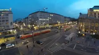 Time-lapse Vienna: Ring and State Opera, from Hotel Bristol
