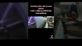 Varnishing rubber roller, EPDM rubber - REMDRUK #woodworking #wood #woodwork #rubberroller #epdm