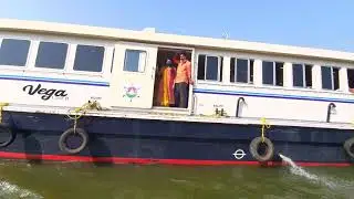 Beautiful backwaters in Alleppey, Kerala, India 2021.