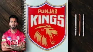 Punjab Kings (PBKS) logo drawing
