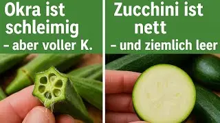 Okra ist schleimig &ndash; aber voller K. Zucchini ist nett &ndash; und ziemlich leer