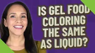 Is gel food coloring the same as liquid?