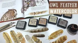 Owl Feather Watercolor