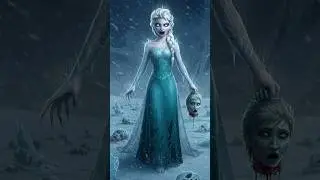 Horror Version of Frozen! Elsa, Anna & Olaf Turned Into Nightmares! ❄️😱 #shorts #frozen #horror