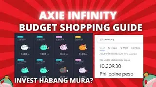 Axie Infinity Budget Shopping Tagalog Guide #1