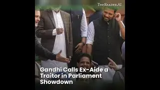 Gandhi Calls Ex-Aide a Traitor in Parliament Showdown | #Shorts