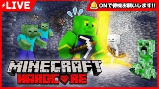 【ハードコア】新ワールドでダイヤを見つけたい...！ 【マイクラ - Day2】