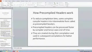 PreCompiled Headers
