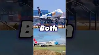Atlas Air vs Cargolux 🔥#airplane #aviation #shortsfeed