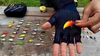 MINHA COLE&Ccedil;&Atilde;O DE MICRO ISCAS Pescaria Ultralight