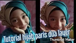 Tutorial hijab paris 2 layer
