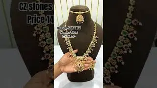 ##CZ Stones premium quality Haram earrings 🎶