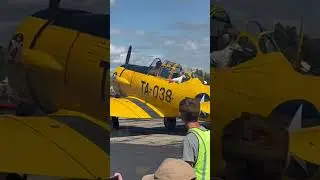 Warbirds at the Airshow #airshow #airplane #airplanes #texans #biplane #twinengine