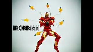 Marvel Amazing Yamaguchi Revoltech Ironman Bleeding Edge Armor Review and Size Comparison
