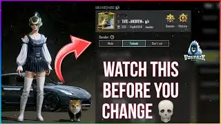 DON'T CHANGE YOUR GENDER ON BGMI
