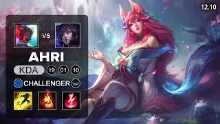 Ahri vs Yone Mid - EUW Challenger - Patch 12.10 Season 12