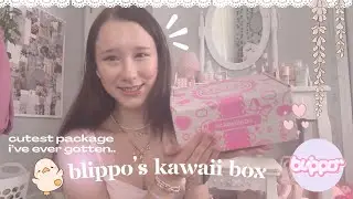 the cutest package i've ever gotten!!! blippo's kawaii box // unboxing, sanrio, etc 𐙚°｡♡ #kawaiibox