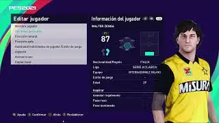 Walter Zenga - PES Clasico (Face, Body& Stats)