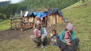 simple the best nepali mountain village life hardworking lifestyle in Nepal 