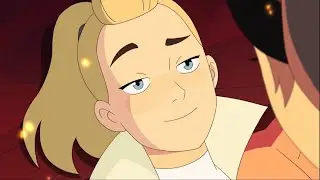 Adora flirts with Catra / She-Ra (did you just jump into fire for me?)