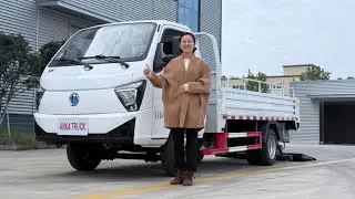 Feidie 4-ton pure electric barrel garbage transport truck