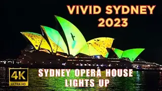 [4K] VIVID LIGHTS ON SYDNEY OPERA HOUSE | 🇦🇺 SYDNEY AUSTRALIA TV