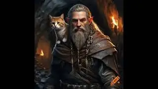 Old Elf Orange Cat, (Medieval Guitar Hard Rock Metal) * Slayer of the Goblin Hunters Saga *