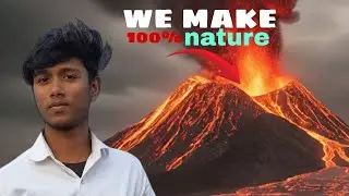 We make a Naturel walcon || हमने बनाया है 100%  प्रकुर्तिक ज्वालामुखी