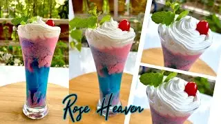 Rose Heaven Mocktail | Blue Heaven | Cocktail | Summer Special | Delicious Demands |
