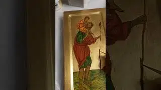 Saint Christopher icon Krystyna Kuś Kilichowska #ikony #ikony_artkristi #artwork #workshop #craft