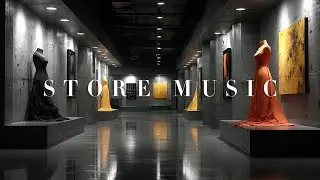 Minimalist Fashion Store Music Sophisticated Background for Stylish Retail Spaces