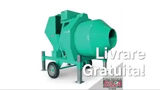Betoniera BIR 1000 Imer, 400V, 7.5 kW, capacitate 1000 l, productie beton 18mc/h Cod SKU: SI1006522