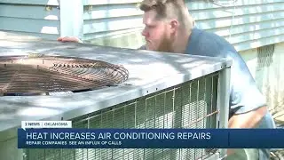 Tulsa area air conditioning repair companies see influx of calls in heat