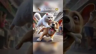 Cat Stole the bone from the Dog.😭😱🔥  #ai #cat #cutecat #story #catlover