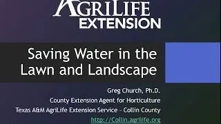 Saving Water in the Lawn and Landscape