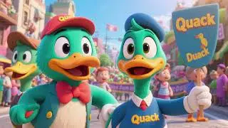 Quack Quack Duck Parade | Fun Marching Song for Kids 🦆🎶