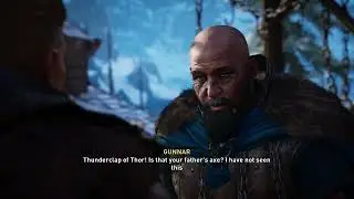 Eivor meets with Gunnar to repair Varin's Axe | Assassin's Creed Valhalla
