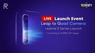 🔴LIVE Realme 5 Series India Launch Event | Realme 5 & 5 Pro launch Live Event