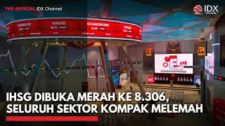 IHSG Dibuka Merah ke 8.306, Seluruh Sektor Kompak Melemah | IDXC UPDATE